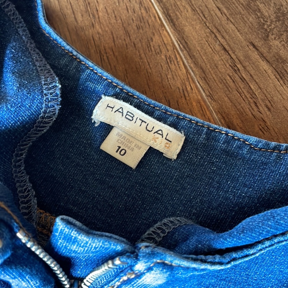 Habitual Kid Denim Romper - Picture 2 of 3